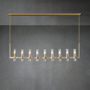 Ravel Modern Fashion Glass Linear Chandelier 59'' - Oasislives