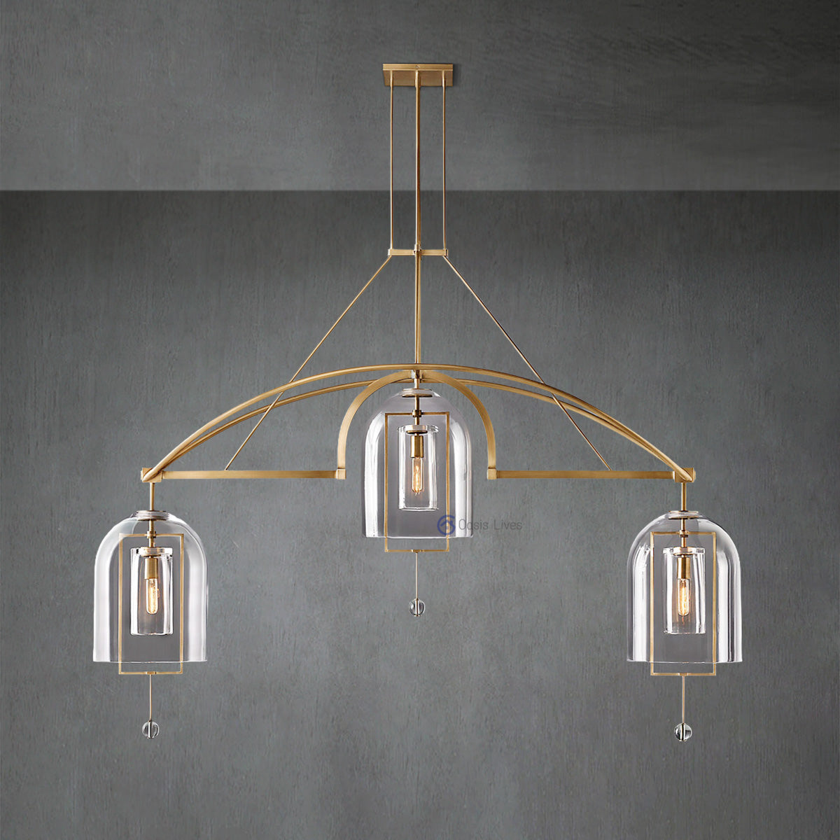 Fulcram Modern Luxury Glass Chandelier