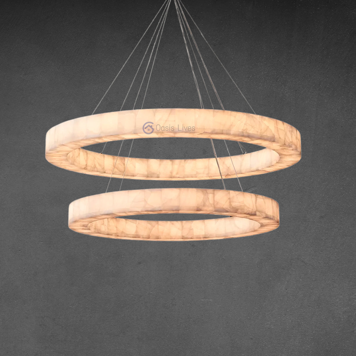 Rivage two-tier Round Chandelier 60" - Oasislives