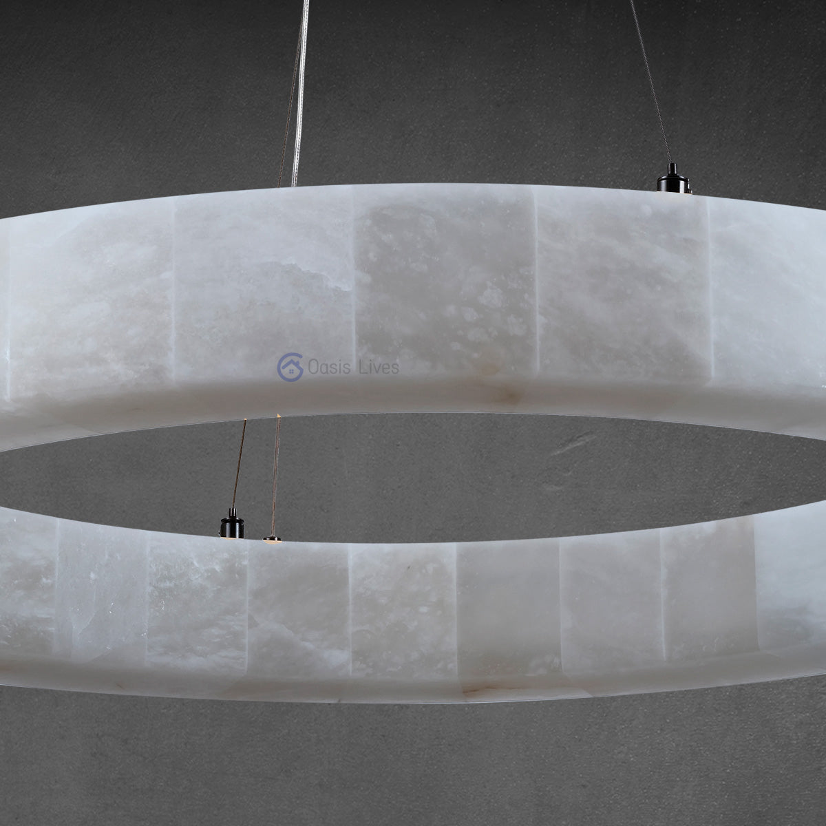 Rivage two-tier Round Chandelier 60" - Oasislives