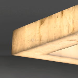 Rivage Rectangular Calcite Chandelier 54" - Oasislives