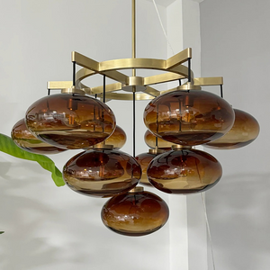 Cabrlet Oval Spherical Glass Luxury Chandelier - Oasislives