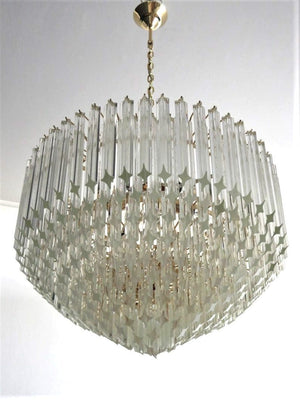 Murano Chandelier – Quadriedri – 265 prisms – Transparent - Oasislives