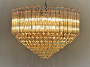 Murano Chandelier – Quadriedri – 265 prisms – Transparent - Oasislives