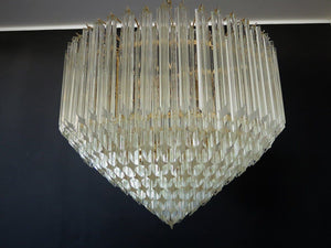 Murano Chandelier – Quadriedri – 265 prisms – Transparent - Oasislives