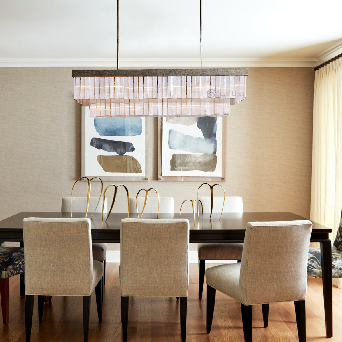 Carmen Rectangular Chandelier 49" 59"