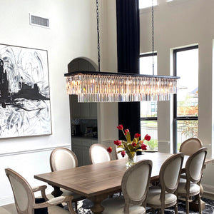 Odean Crystal Chandelier / Flushmount - Oasislives