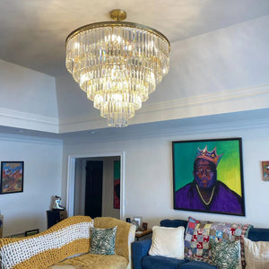 Odean Crystal Chandelier / Flushmount - Oasislives