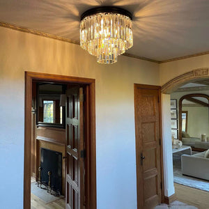 Odean Crystal Chandelier / Flushmount - Oasislives