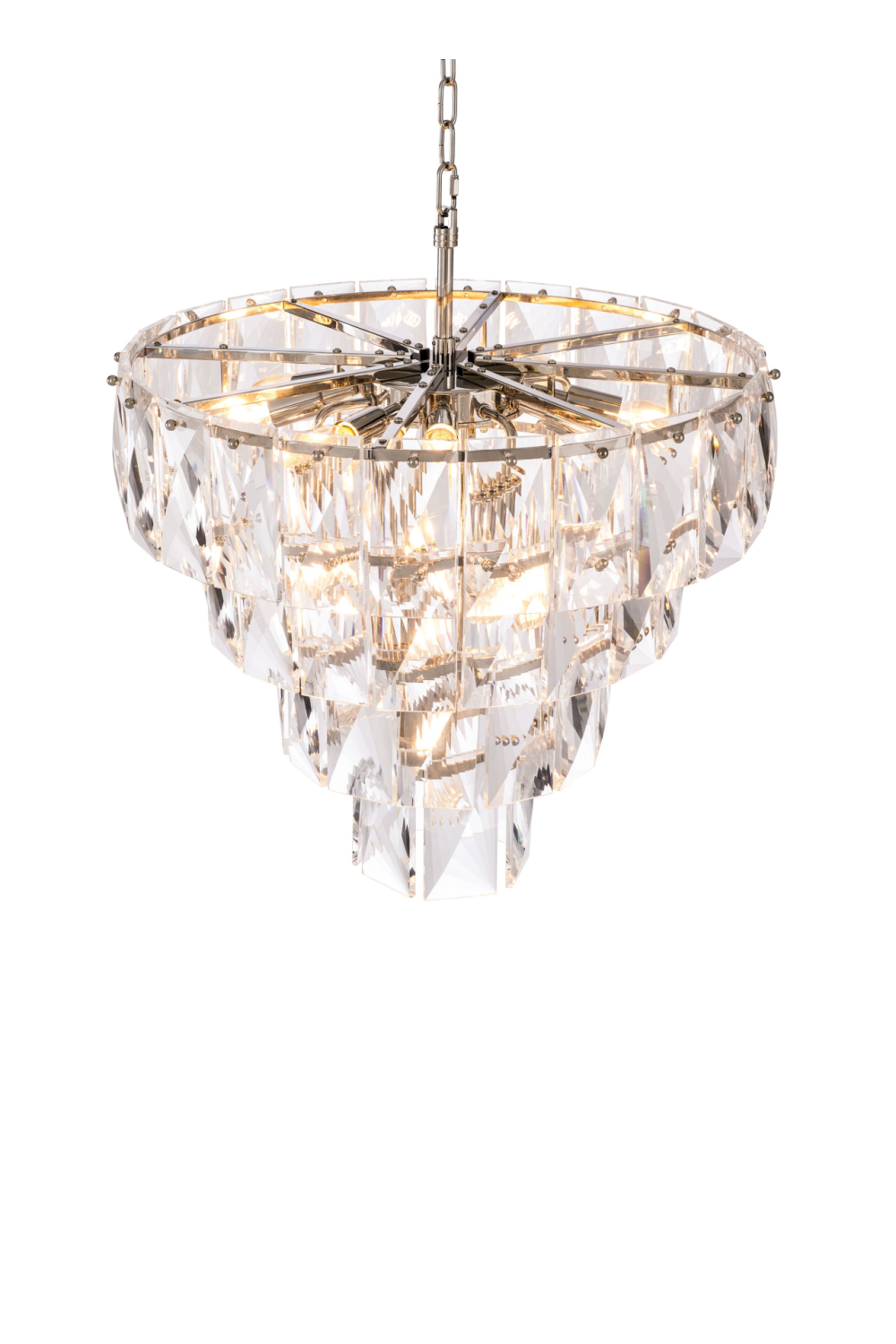 Glass Layered Chandelier S