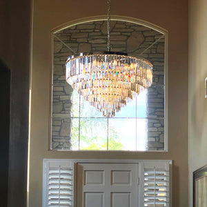 Odean Crystal Chandelier / Flushmount - Oasislives