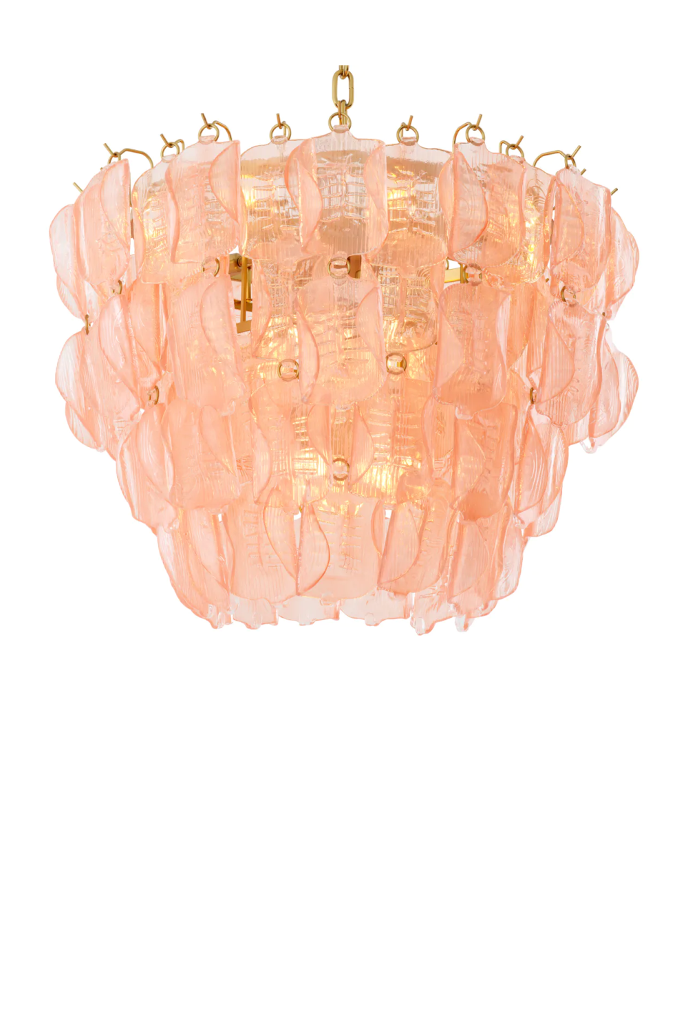 Solange Tiered Handmade Glass Chandelier