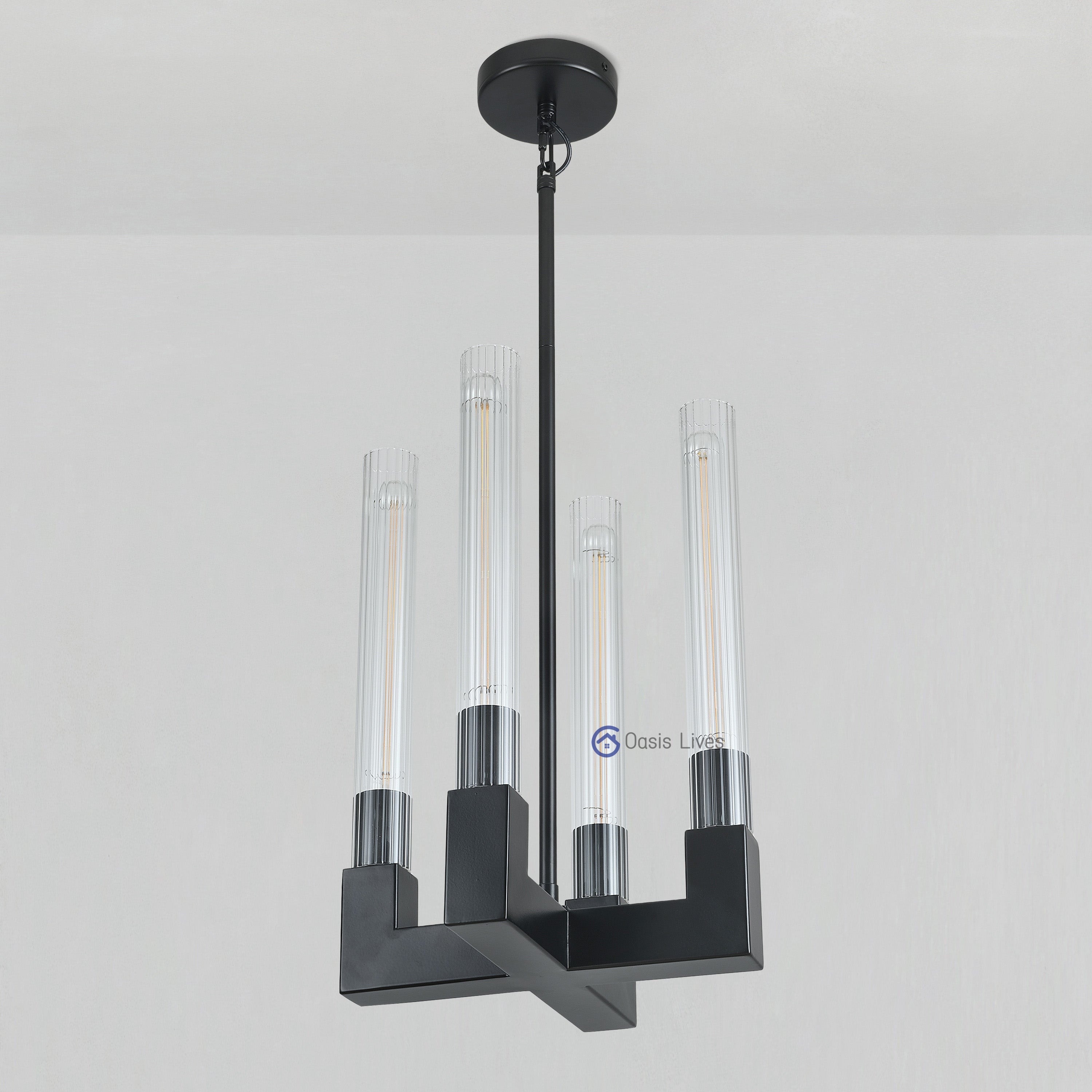 Cannel Glass Chandelier/Pendant/Sconce - Oasislives