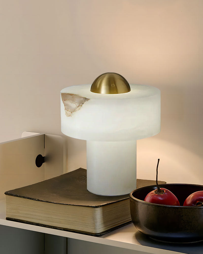 Natural Radiance Stone LED Alabaster Cosy Table Lamp for bedroom nightstands