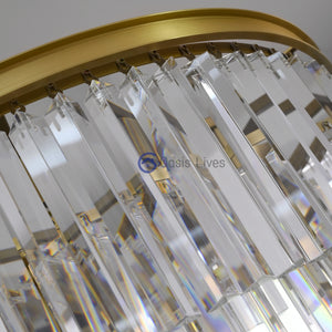 Odean Crystal Chandelier / Flushmount - Oasislives
