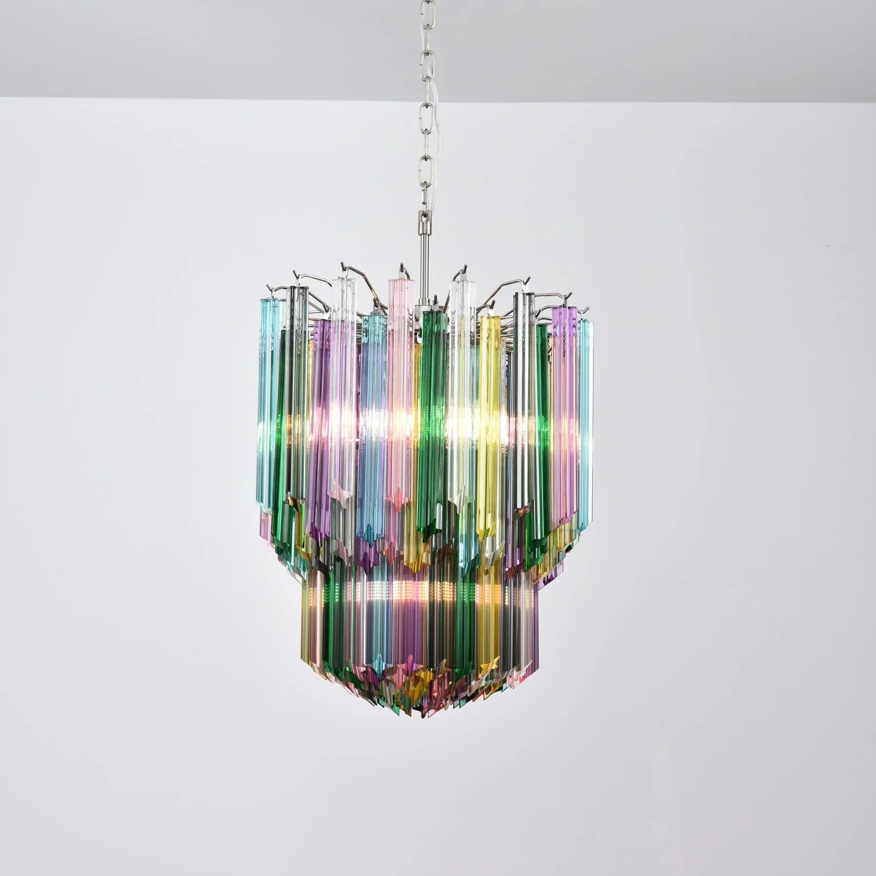 Prismatic Murano Colorful Chandelier