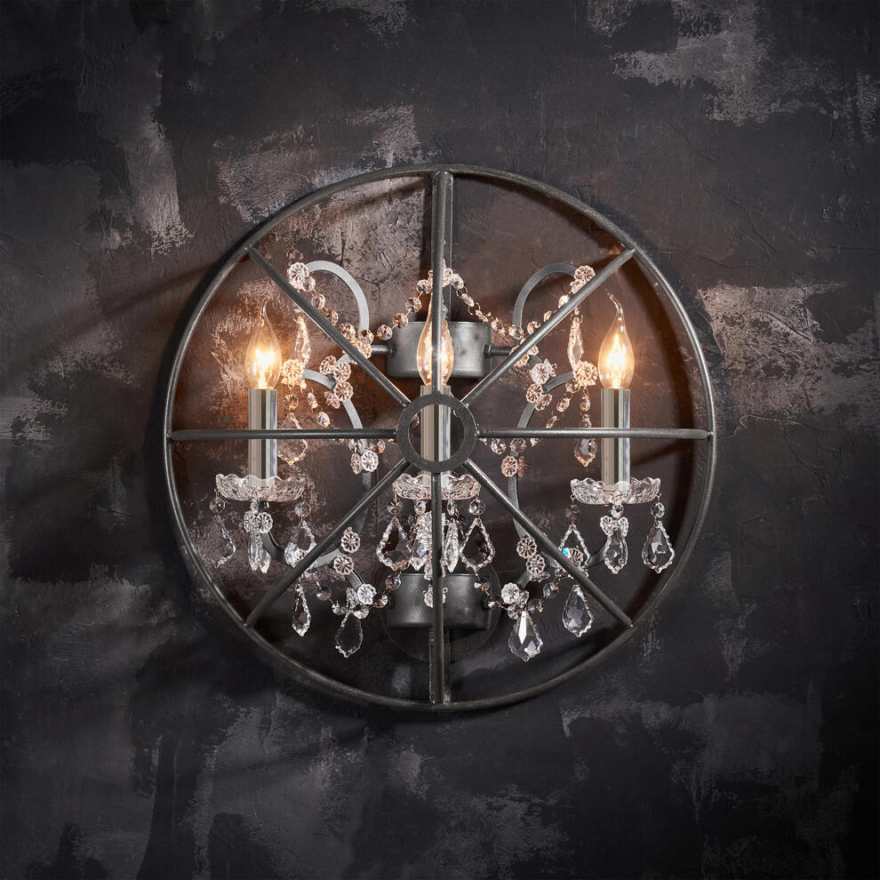 Gyro Crystal Sconce