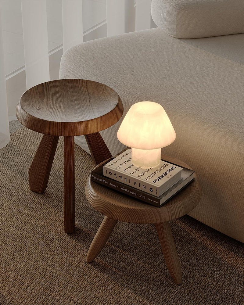 Stylish Petra Luxe Delicate Stylish Mushroom Fitz Alabaster Table Lamp for home collection