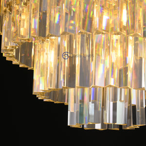 Odean Crystal Chandelier / Flushmount - Oasislives