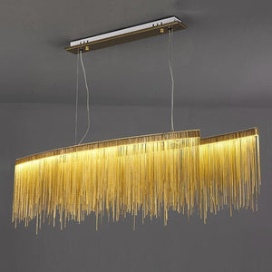 Pensy Luxury Length Chain Tassel Chandelier - Oasislives