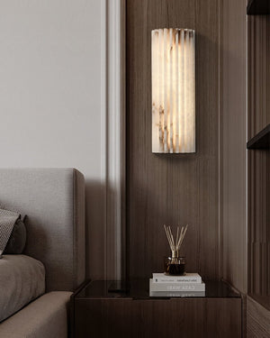 Alvia Alabaster Wall Light - Oasislives