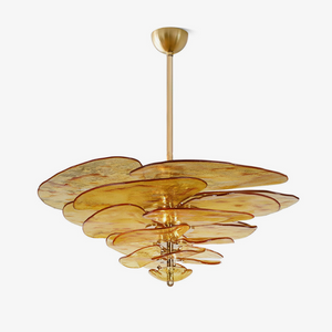 Petals Gold Murano Chandelier - Oasislives