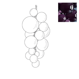 Velymo Grapetta Chandelier - Oasislives