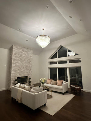 Odean Crystal Chandelier / Flushmount - Oasislives