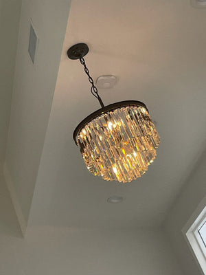 Odean Crystal Chandelier / Flushmount - Oasislives