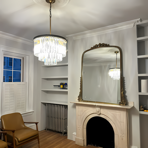 Odean Crystal Chandelier / Flushmount - Oasislives