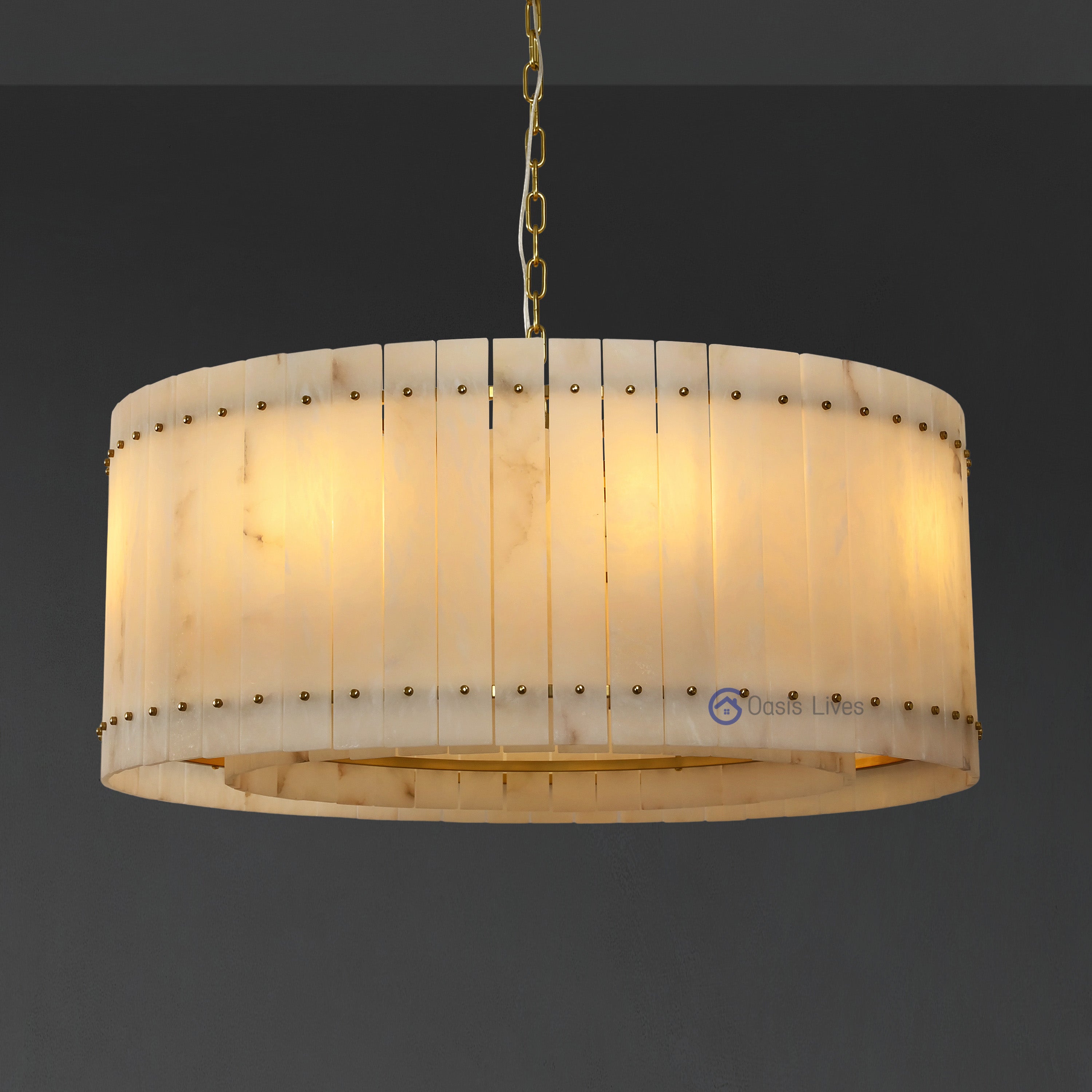 San Marcus Alabaster Luxury Chandelier and Sconce - Oasislives