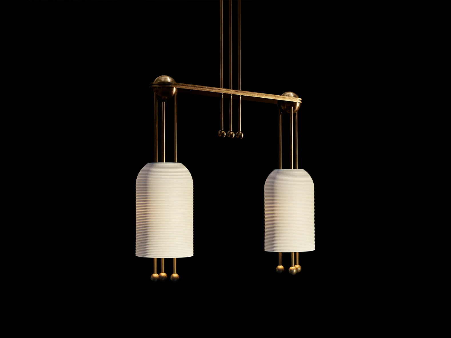 PATUS LANTERN 2 PENDANT W37” x D9"