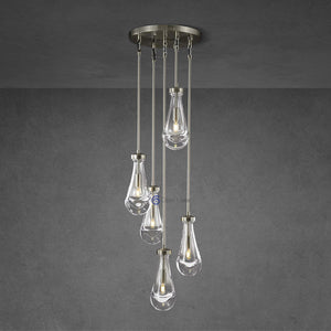 Raindrop Round Chandelier 14"(Rod) - Oasislives