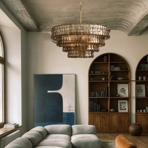 Amor Glass Round Chandelier 36" 48" - Oasislives