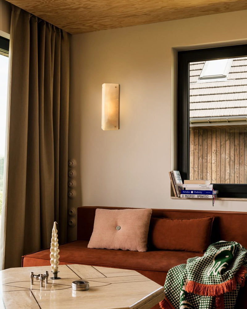 Reynard Alabaster Grand Wall Sconce Light Fixture