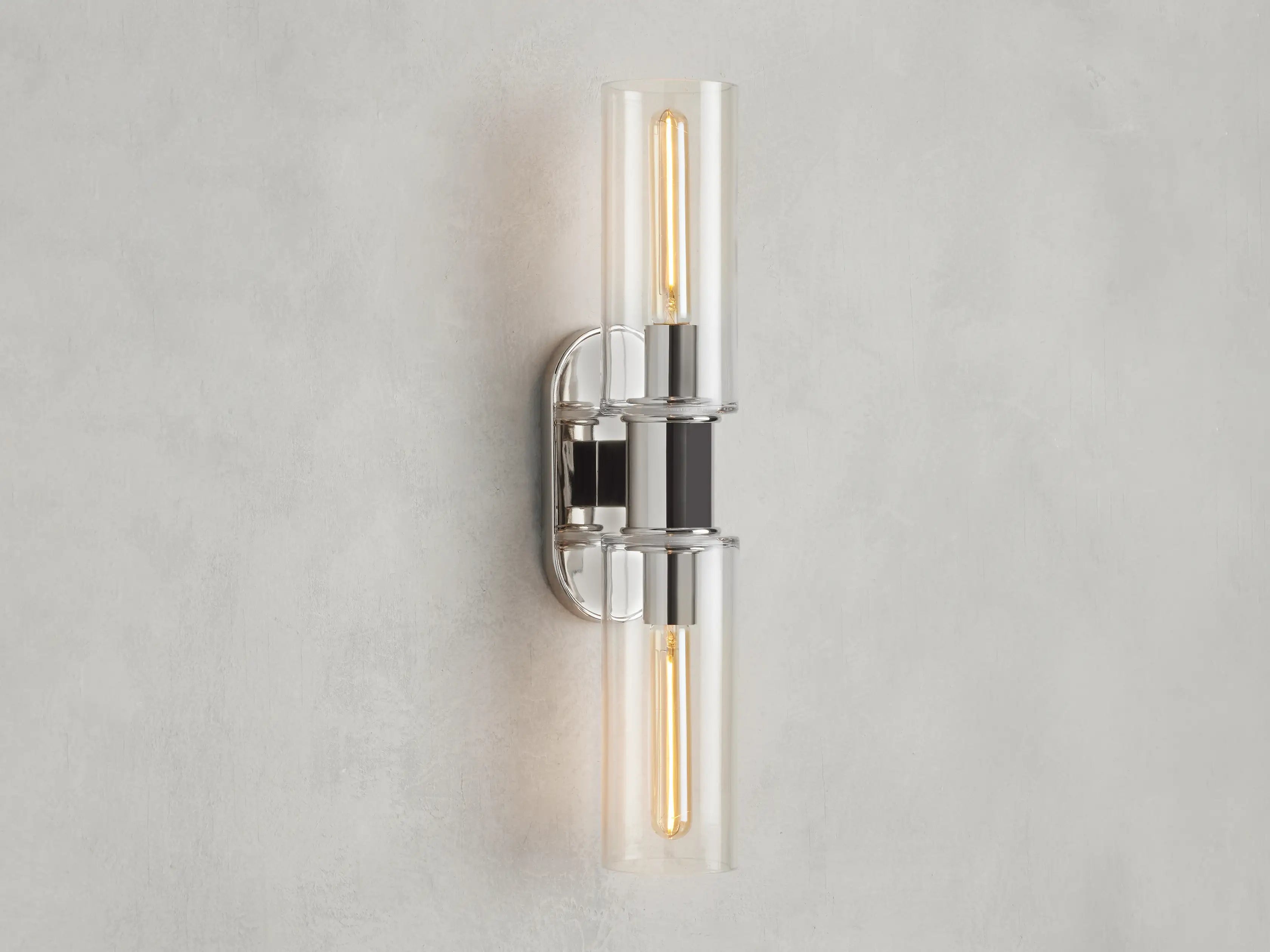 Harlin Double Sconce in Clear