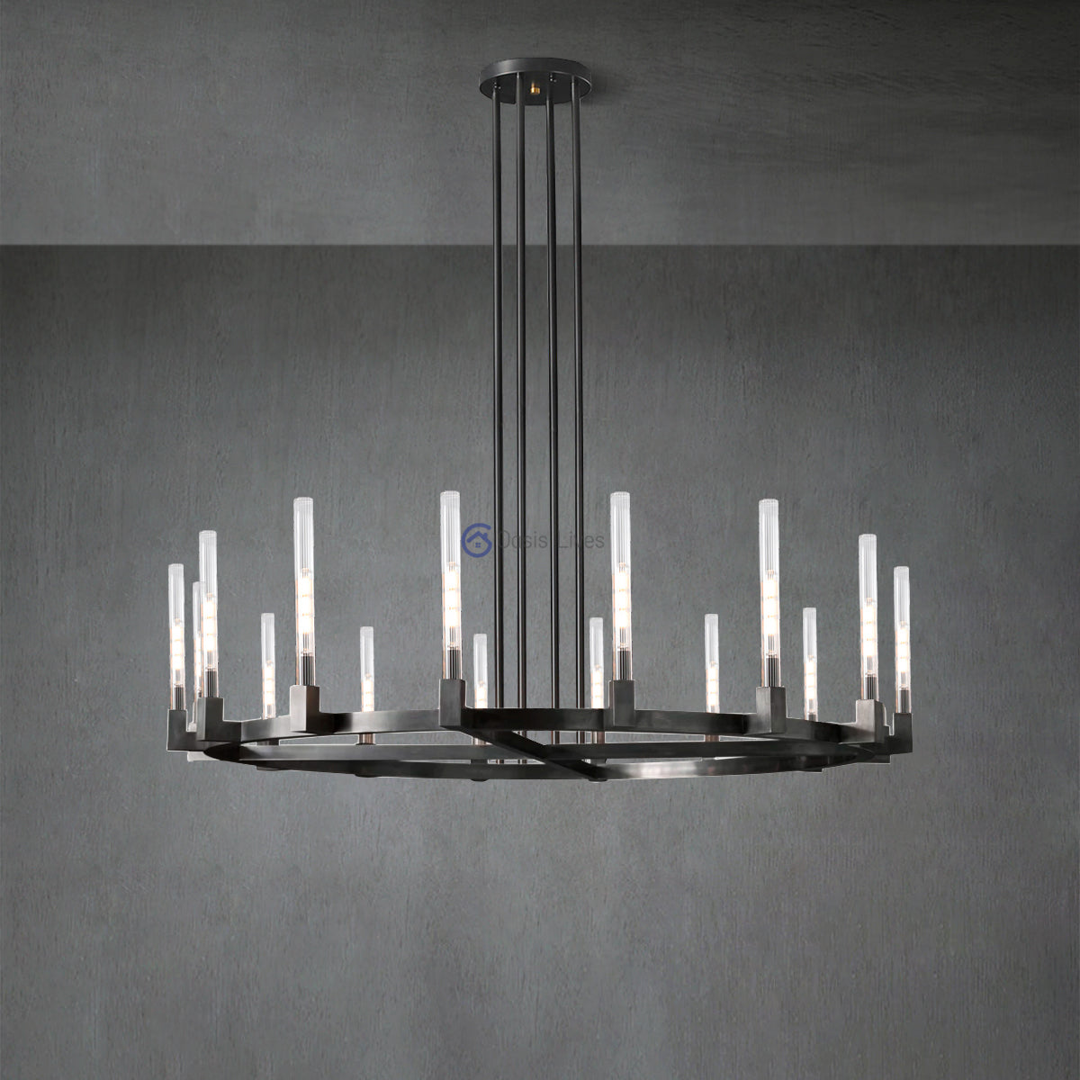 Cannel Glass Chandelier/Pendant/Sconce - Oasislives