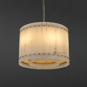 San Marcus Alabaster Luxury Chandelier and Sconce - Oasislives