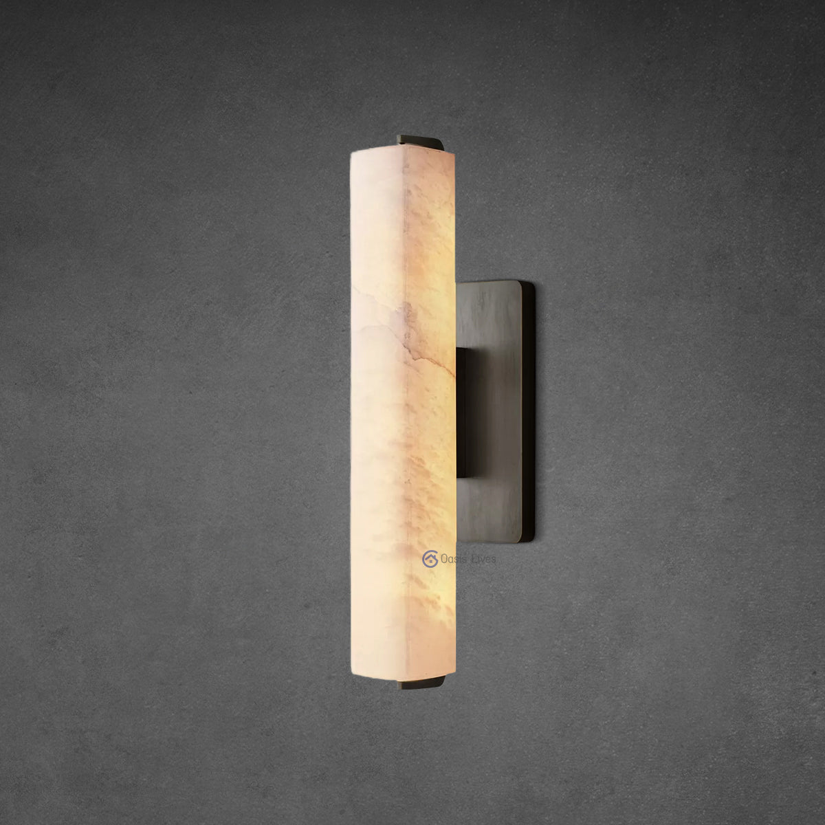 Audubon Alabaster Single Sconce - Oasislives