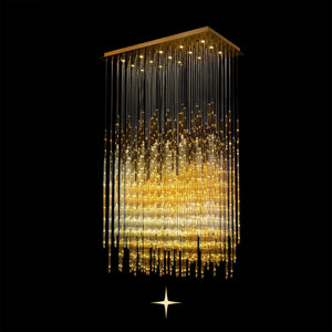 Echo Layered Rectangular Chandelier - Oasislives