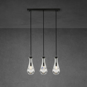 Raindrops Rectangular Chandelier 22"( Cord) - Oasislives