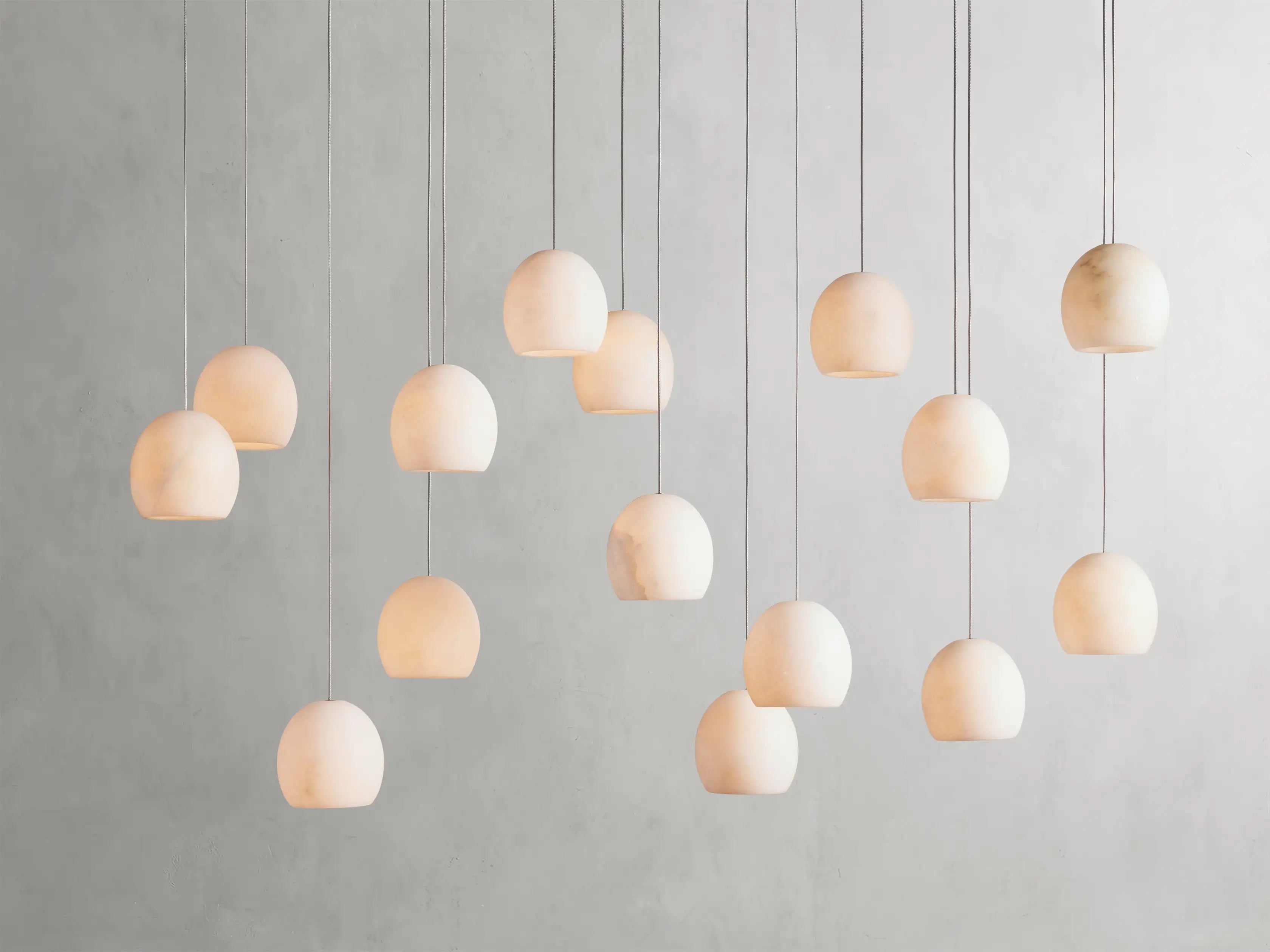 Arica Alabaster Linear Chandelier