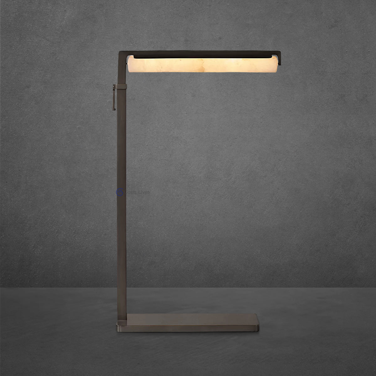 Audubon Alabaster Task Floor Lamp - Oasislives