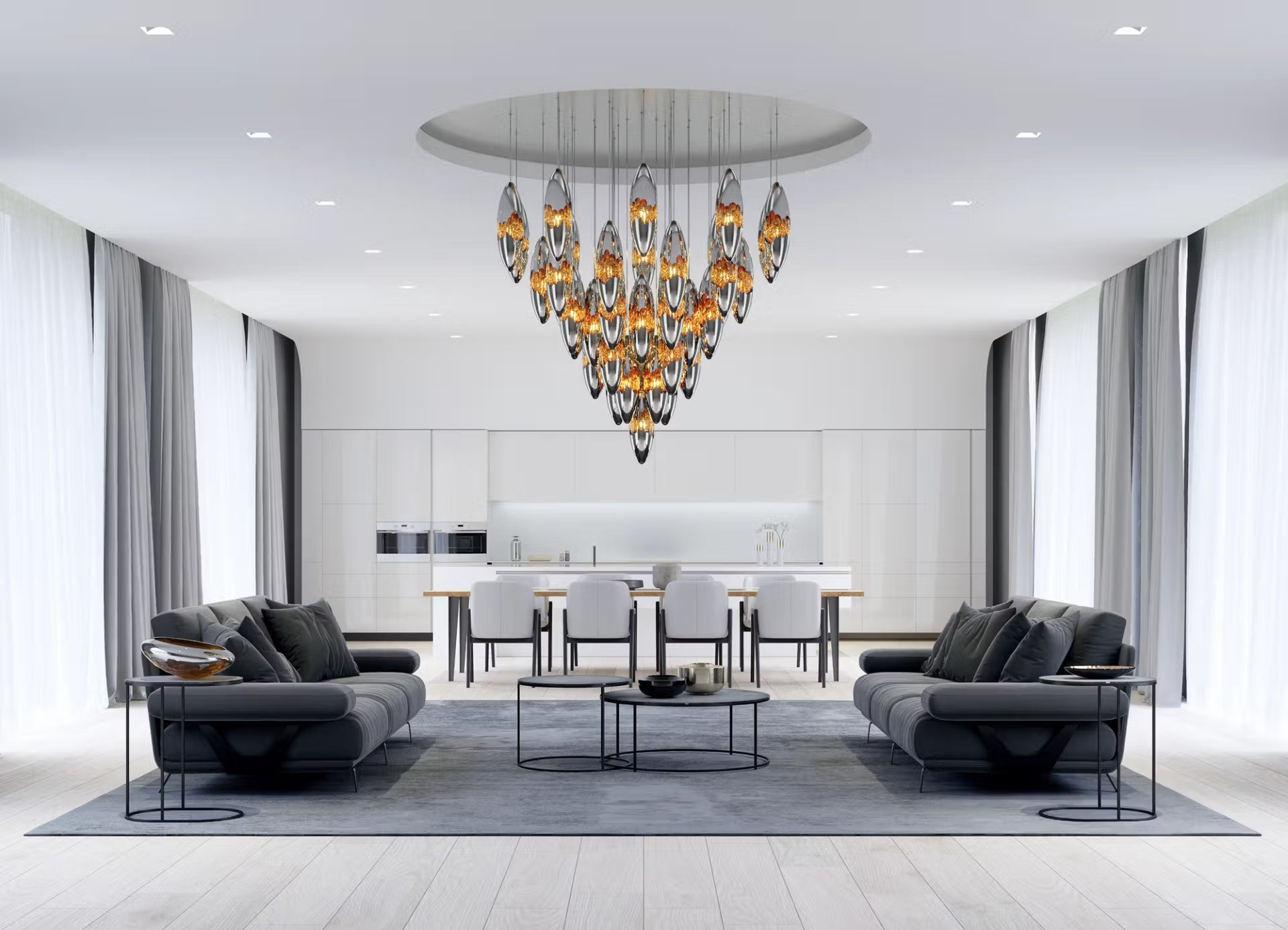 Pollux Bespoke Commercial Chandelier