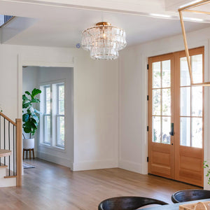 Amor 2-Tier Glass Round Flushmount 18" - Oasislives