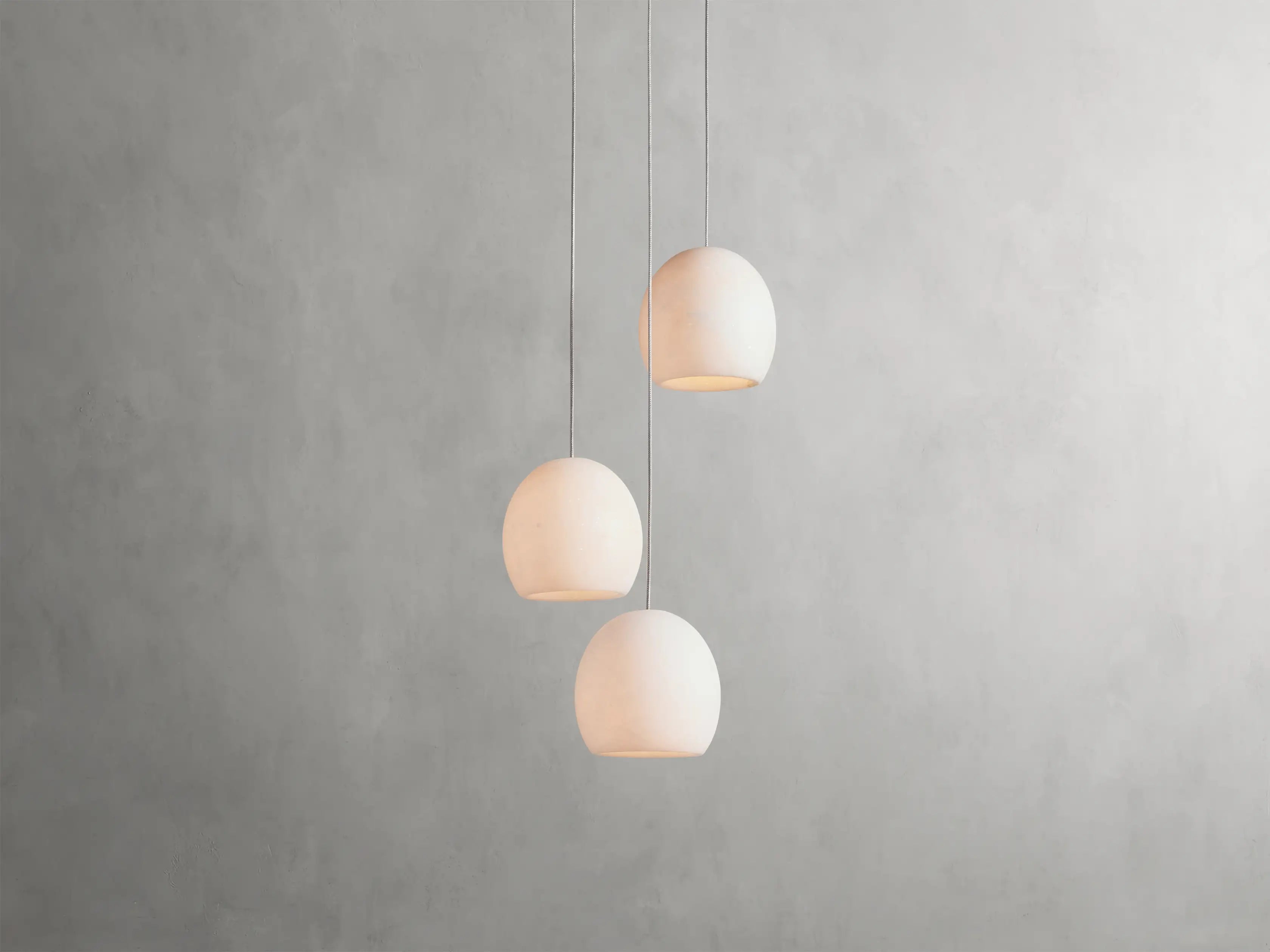 Arica Alabaster Round Chandelier