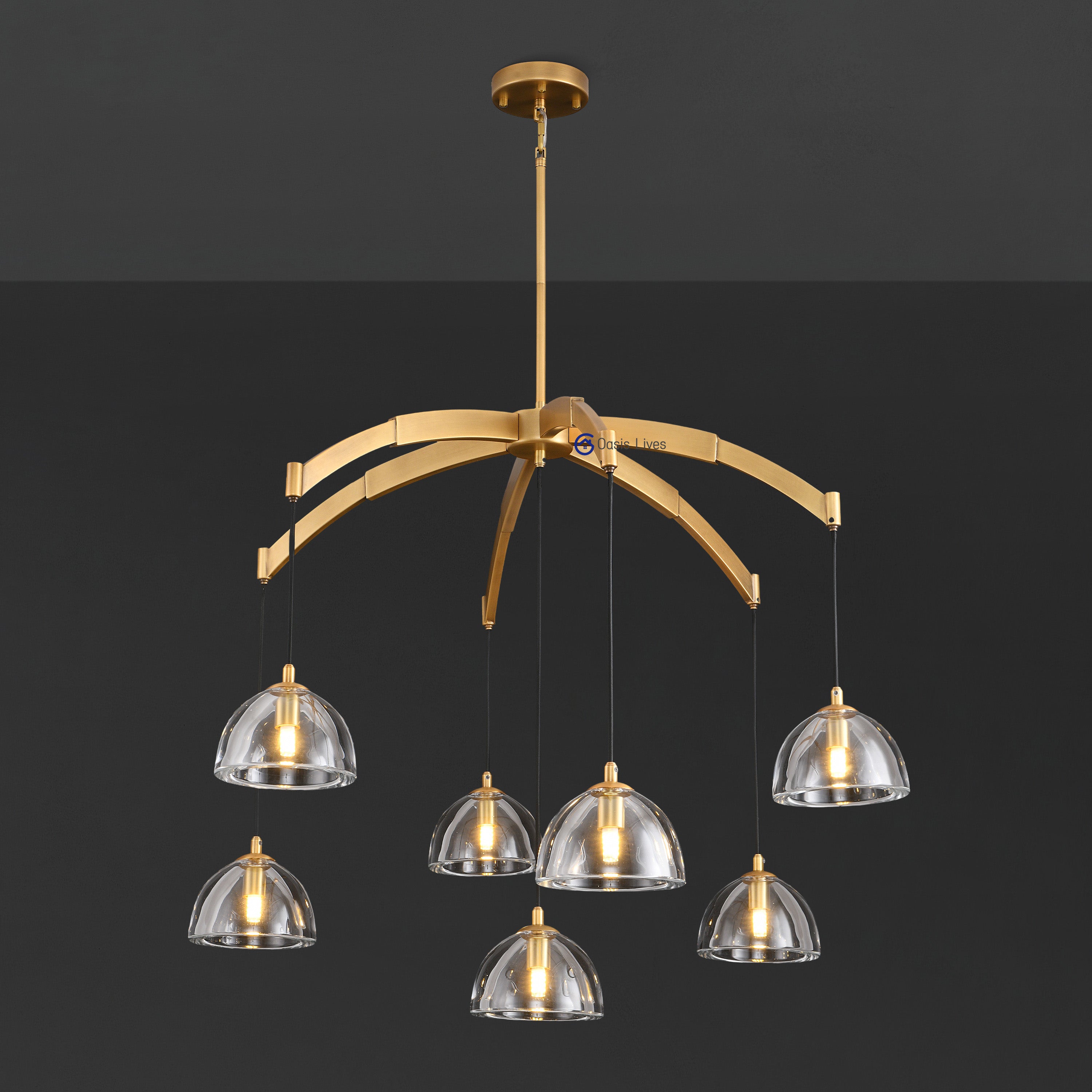 Hemisphere Glass luxury Chandelier - Oasislives