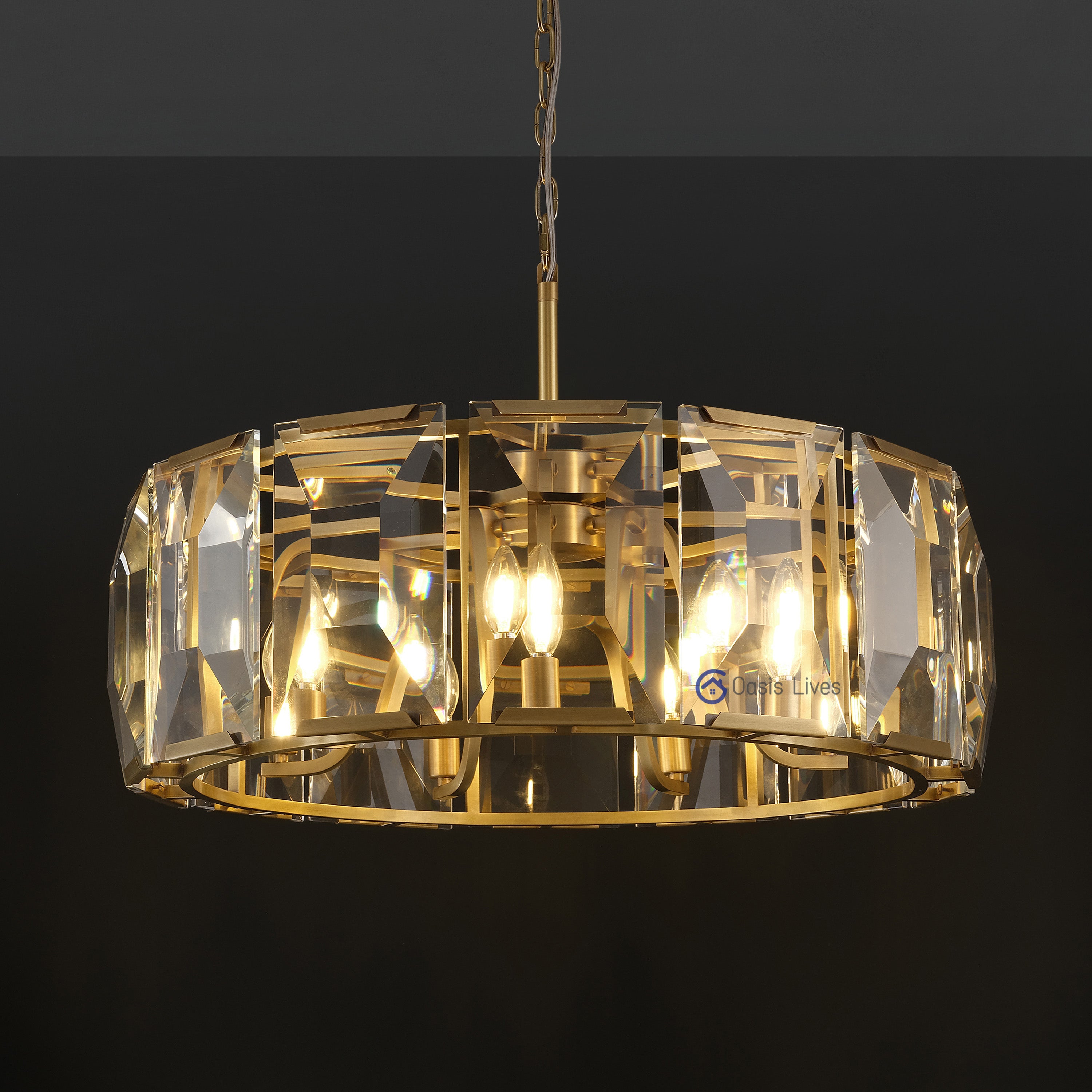 Harlaw Glass Crystal Chandelier/Sconce