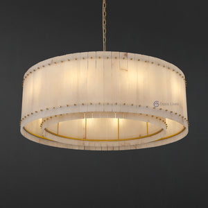 San Marcus Alabaster Luxury Chandelier and Sconce - Oasislives