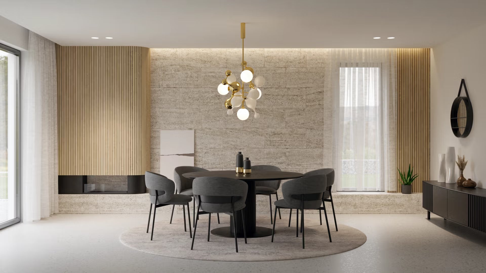 Particles Customised Commercial Chandelier